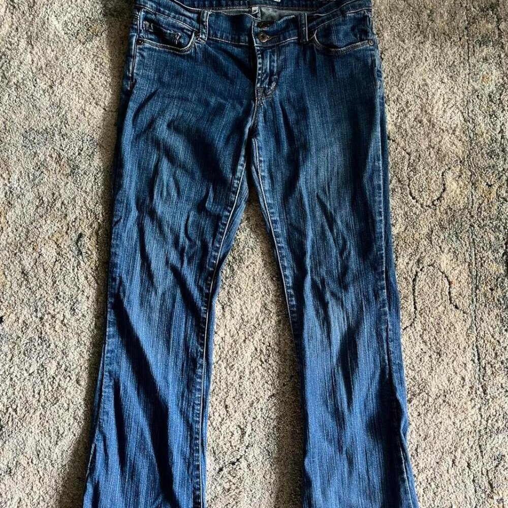 vintage low rise flare jeans